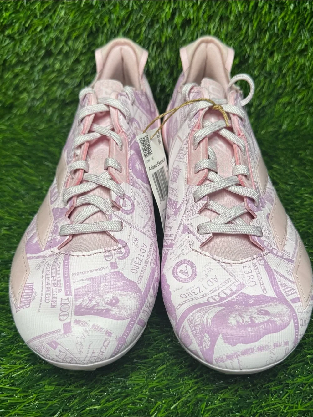 Size 8.5 - Mens Adidas Adizero Electric II Currency Pink Football Cleats JQ6683